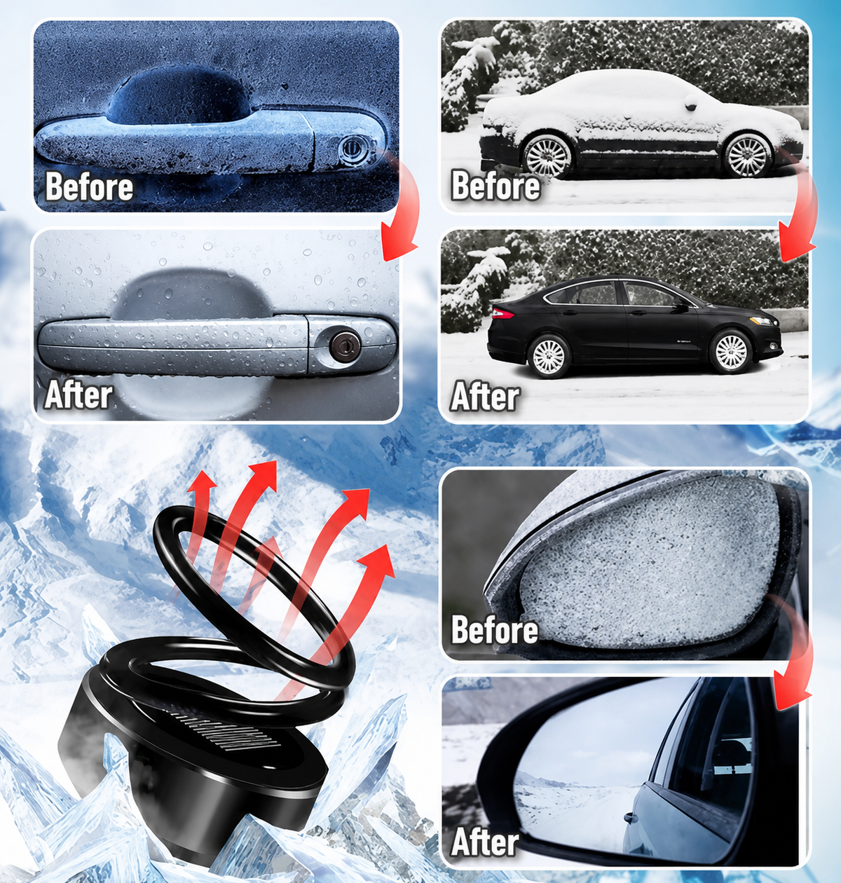Accessoire automobile compact réutilisable