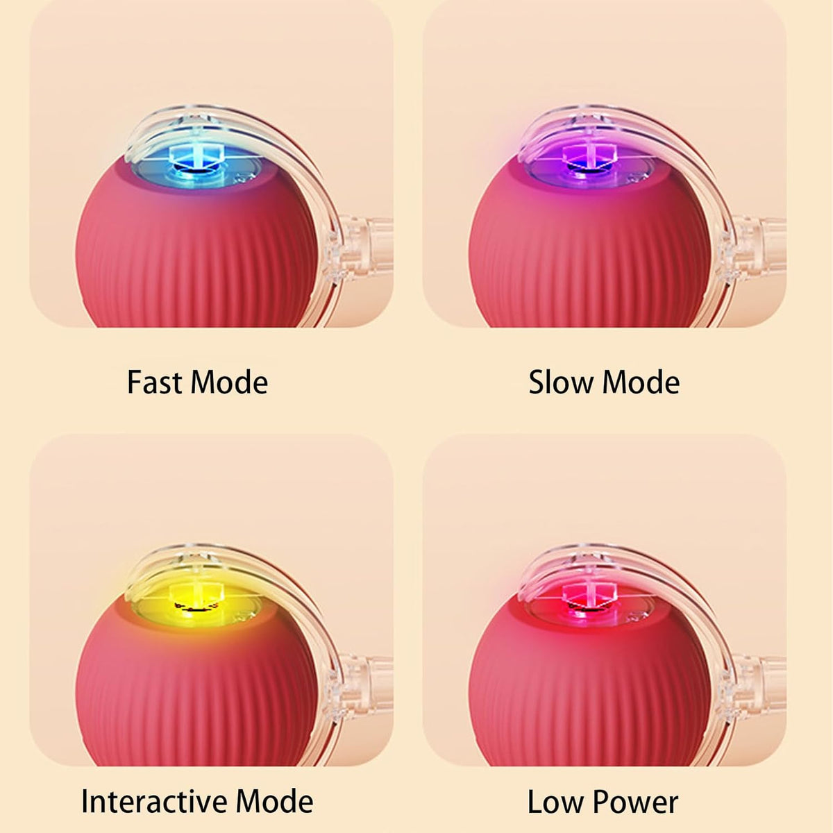 Balle interactive rechargeable pour animaux, diamètre 7 cm