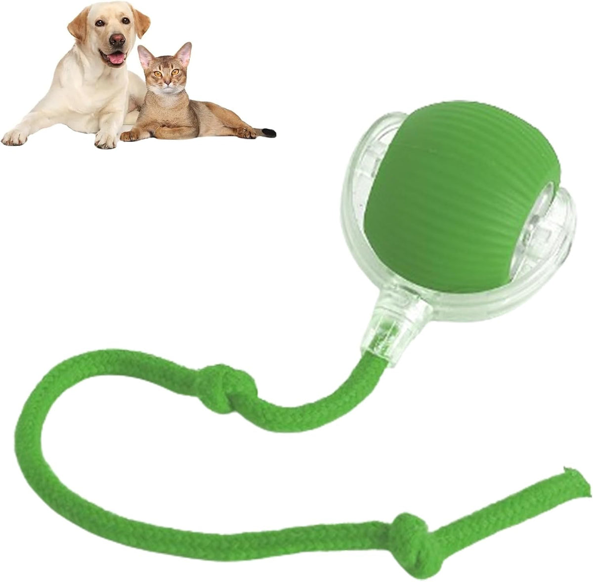 Balle interactive rechargeable pour animaux, diamètre 7 cm