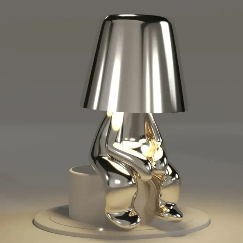 Lampe de table rechargeable à commande tactile, 17 × 15 cm