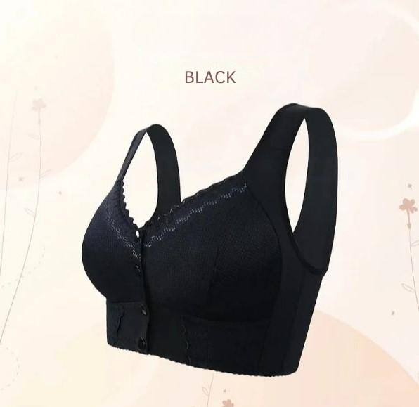 Soutien-gorge en coton sans armatures à fermeture avant