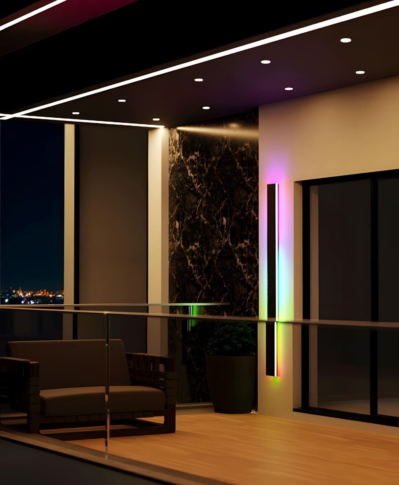 Applique LED RGB extérieure – 30 cm – image 13