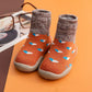 Chaussons antidérapants pour bébé en mélange de coton