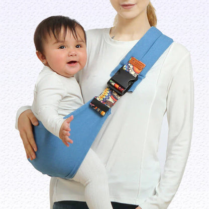 Porte-bébé à bandoulière réglable en coton et polyester