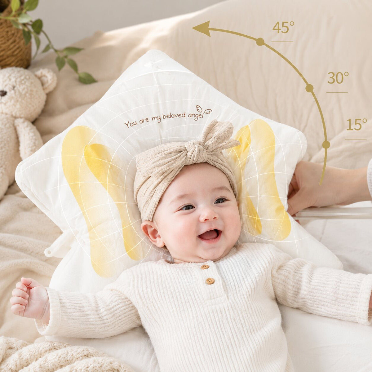 Coussin de soutien pour bébé pendant l’éveil surveillé