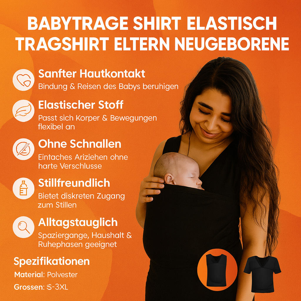 T-shirt de portage extensible pour bébé