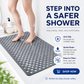 Tapis de douche antidérapant avec trous d'évacuation