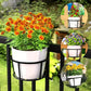Supports de pots en fer pour rambarde, lot de 3