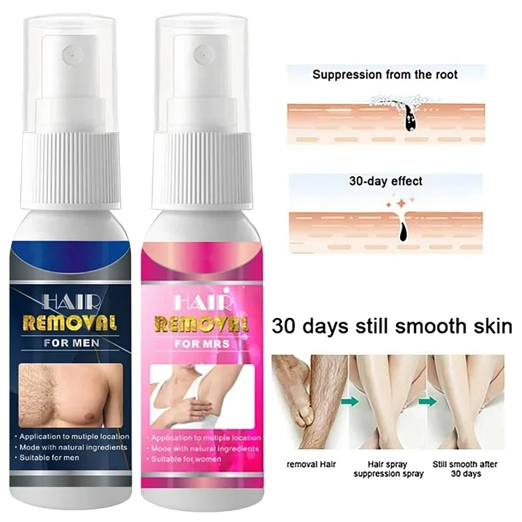 Lot de 2 sprays dépilatoires, 30 ml