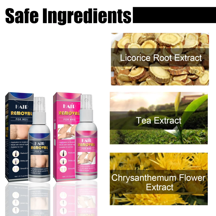 Lot de 2 sprays dépilatoires, 30 ml