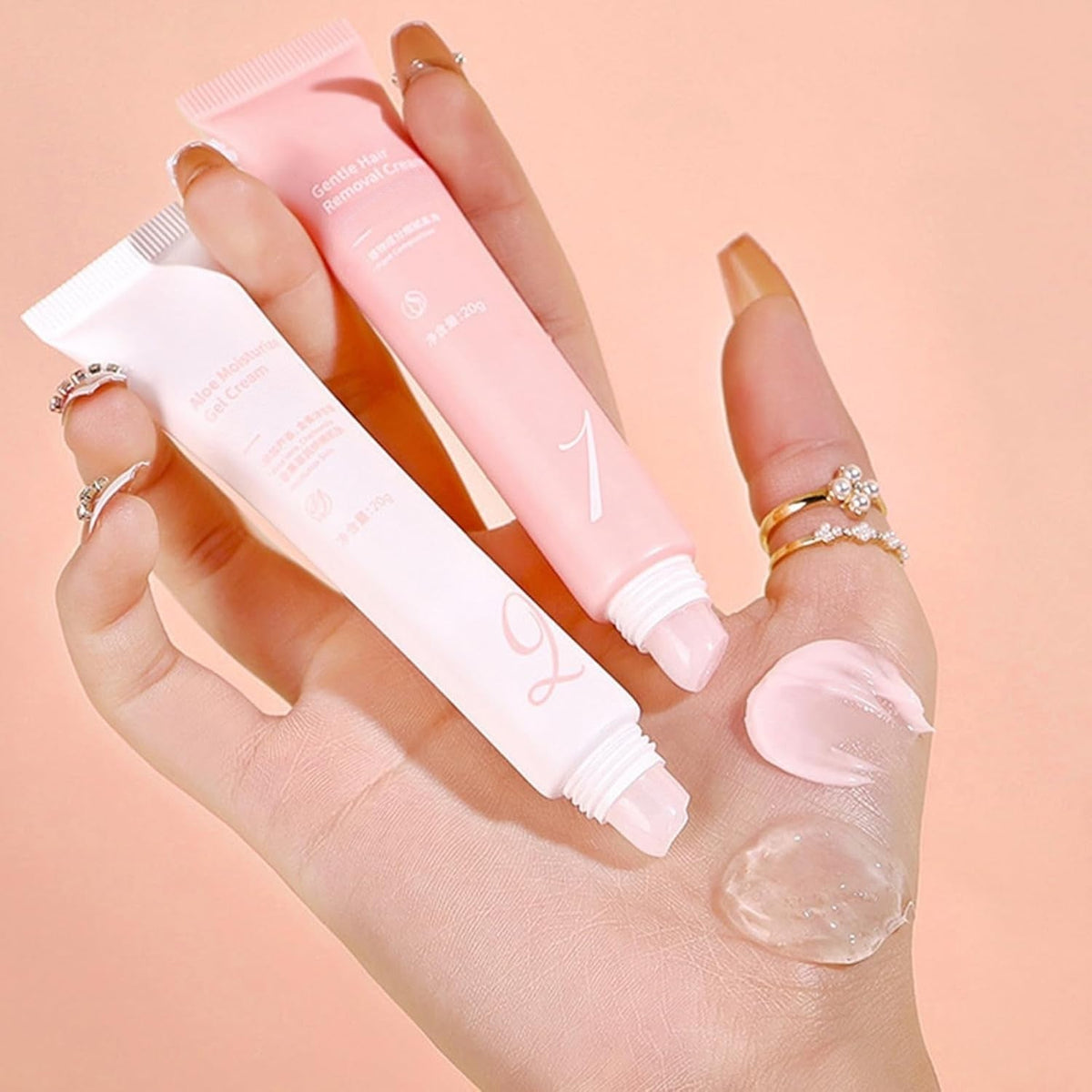 Ensemble crème dépilatoire et gel hydratant – 2 × 20 g