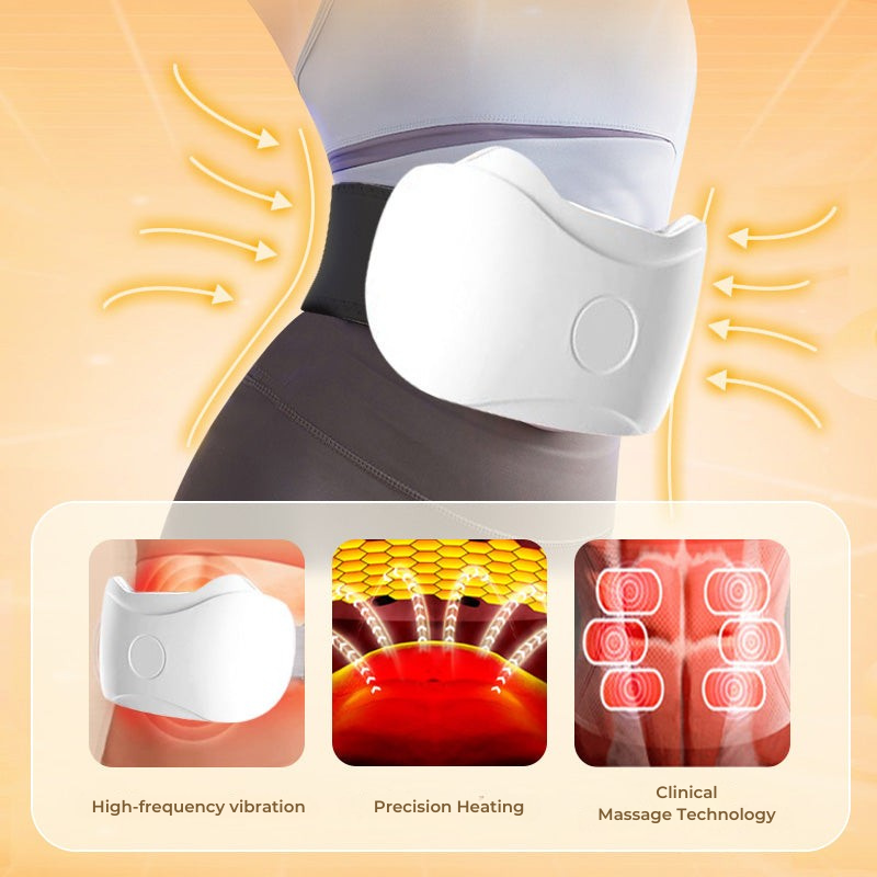 Appareil de massage abdominal chauffant à vibrations