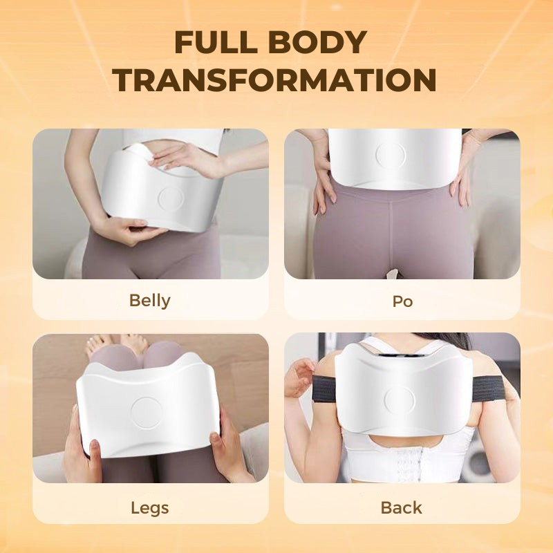 Appareil de massage abdominal chauffant à vibrations
