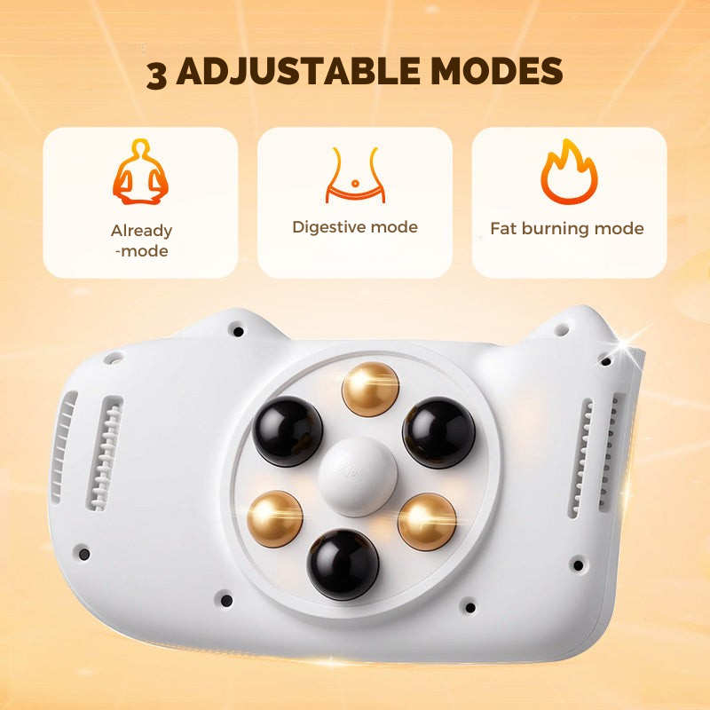 Appareil de massage abdominal chauffant à vibrations