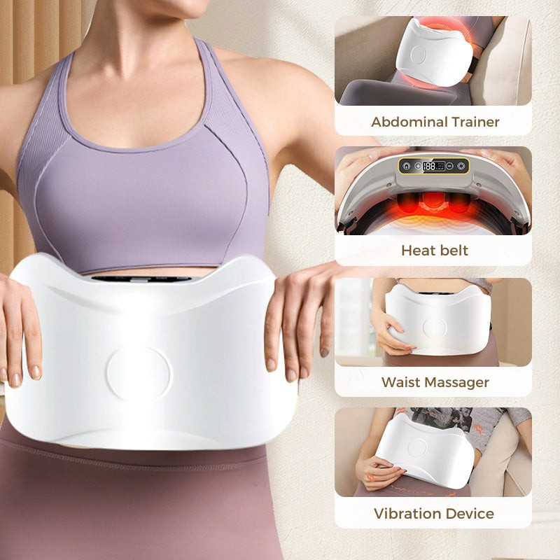 Appareil de massage abdominal chauffant à vibrations