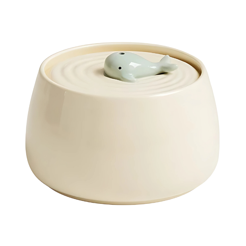Felineau Fontaine Eau Céramique Filtrée - Hydratation Silencieuse Purifiée