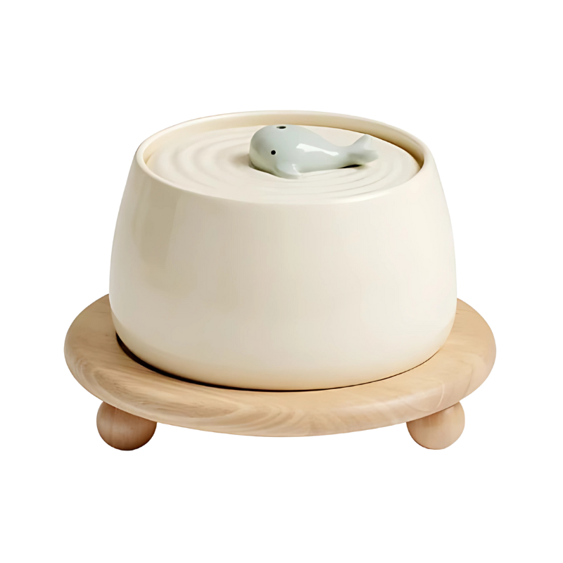 Felineau Fontaine Eau Céramique Filtrée - Hydratation Silencieuse Purifiée