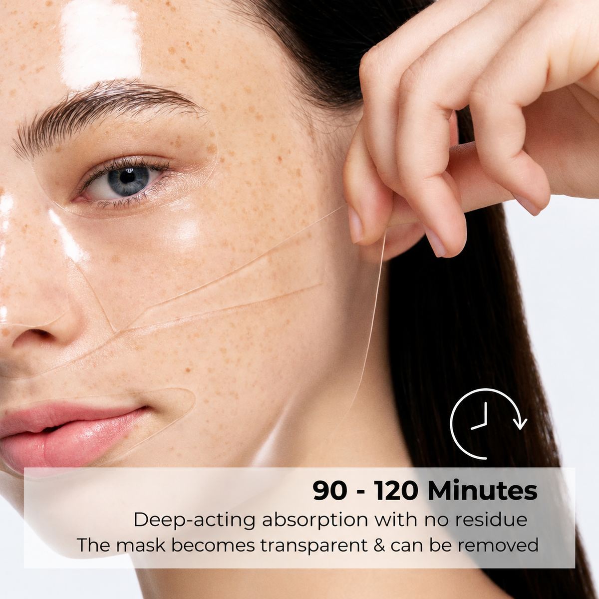 Masque visage au collagène, acide hyaluronique et niacinamide, 34 ml