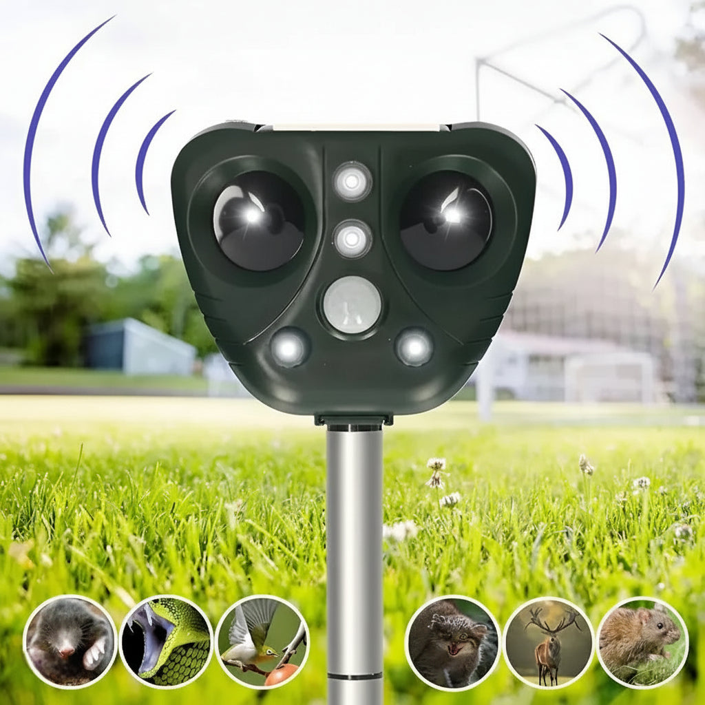 Dispositif solaire de jardin à cinq modes et détecteur