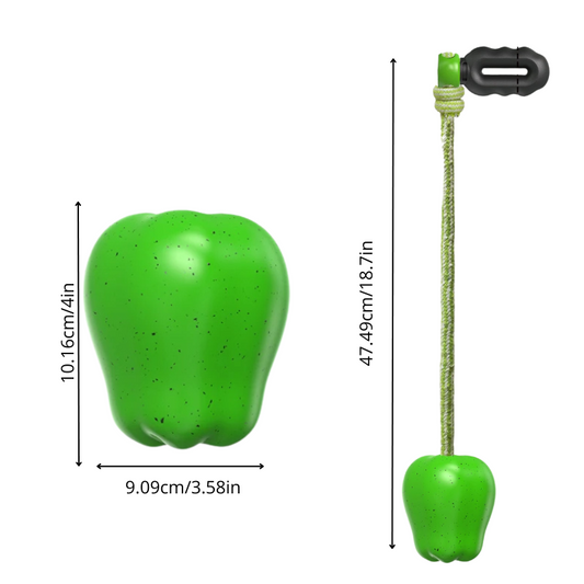 Felineau Jouet à Mâcher Pomme pour Chien - Vert ou Rouge
