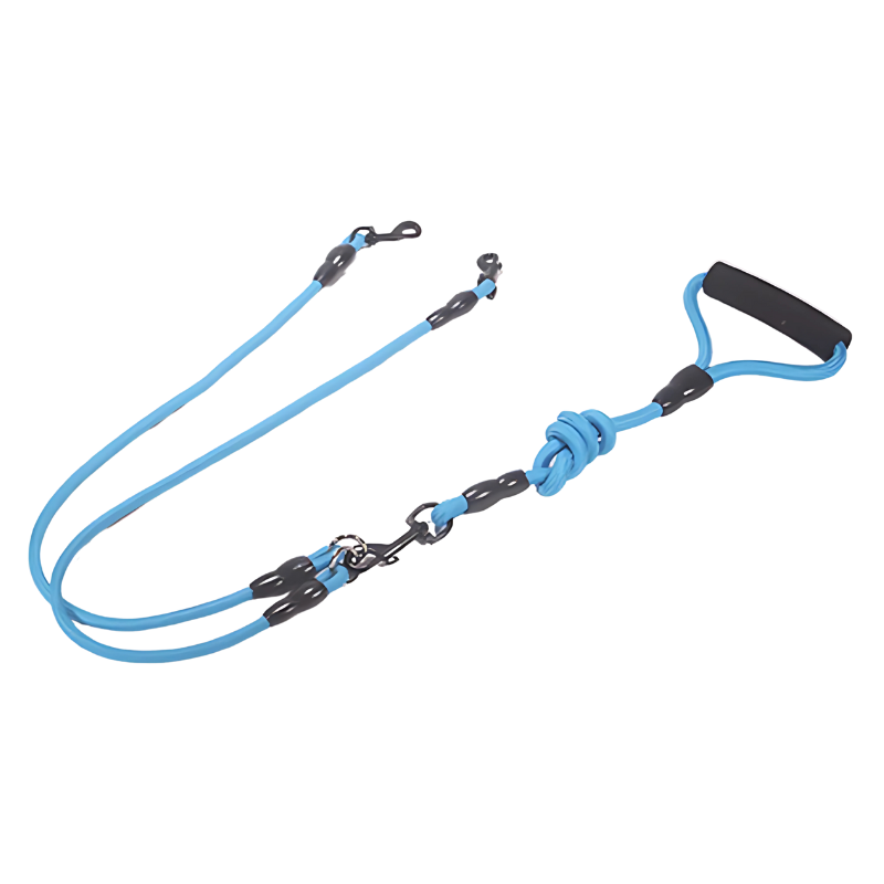 Felineau Laisse Enrouleur Rotative Double - Balade Absorbeur de Chocs