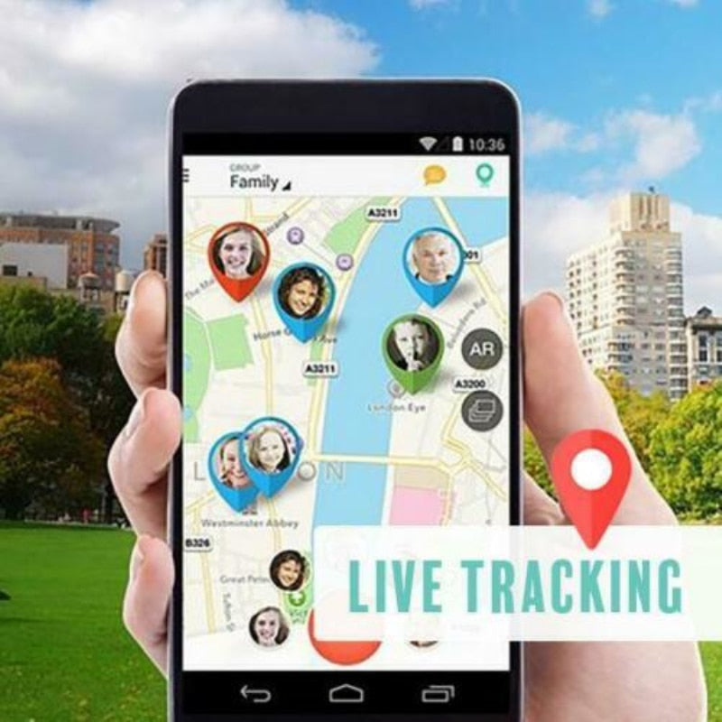 Traceur Bluetooth compact avec bouton SOS