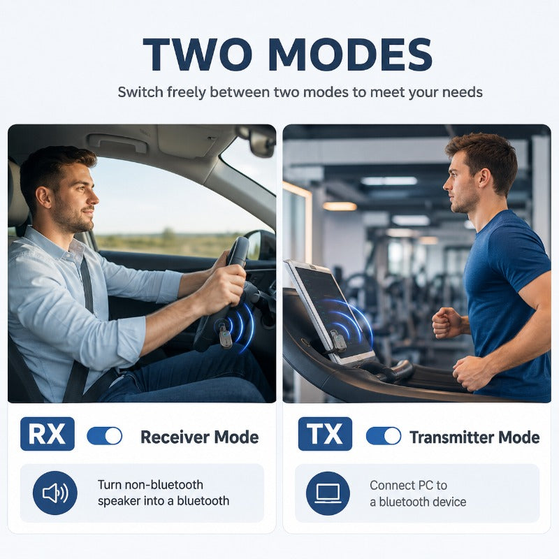 Adaptateur audio Bluetooth émetteur et récepteur 2 en 1