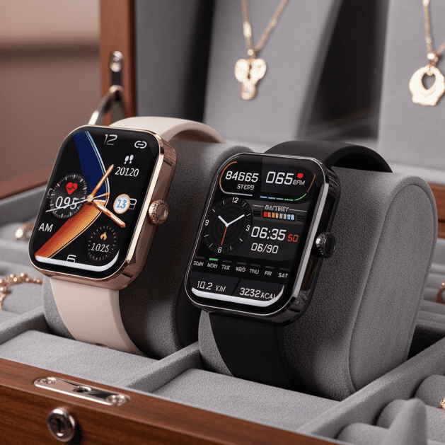 Montre connectée à écran tactile couleur compatible iOS et Android