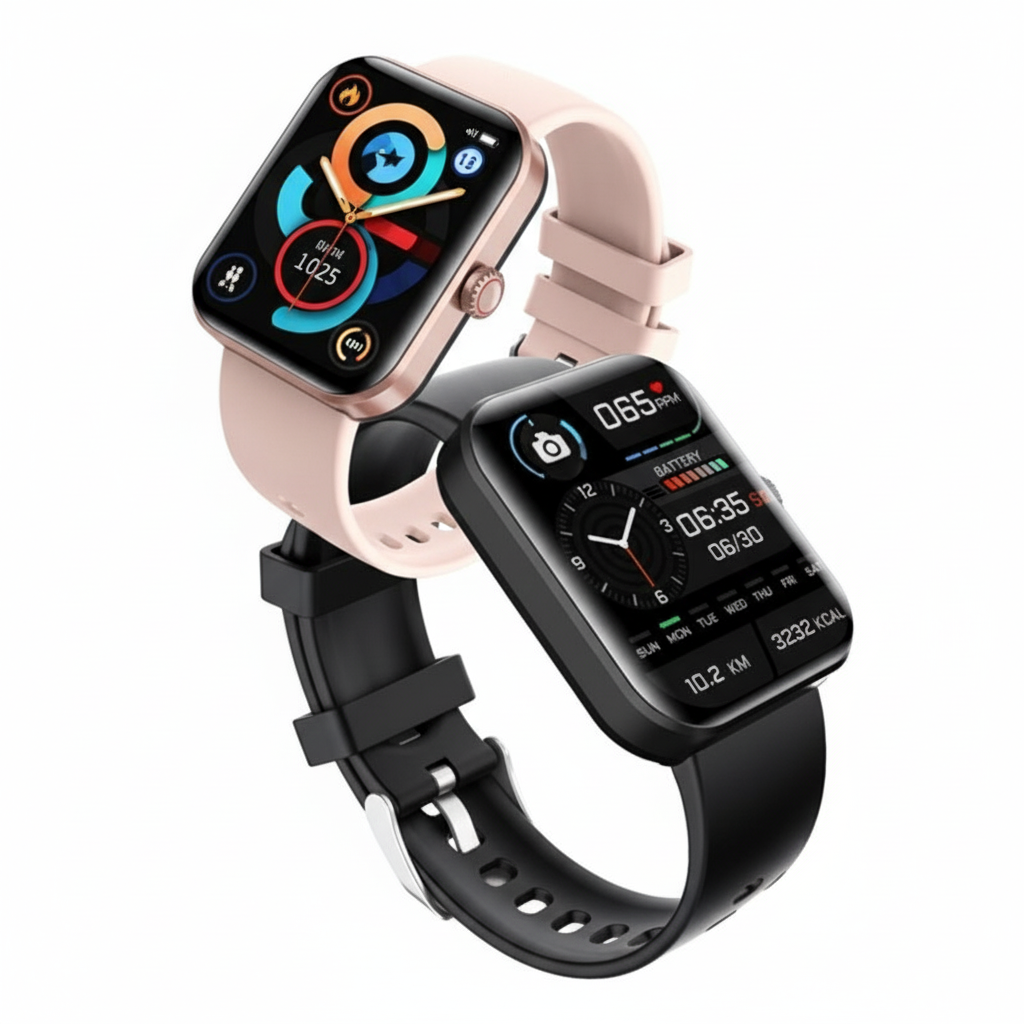 Montre connectée à écran tactile couleur compatible iOS et Android