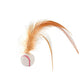 Balle de jeu pour chat avec plumes