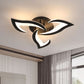 Plafonnier LED floral noir à 3 lumières – image 15