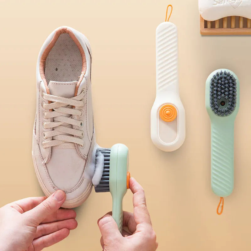Brosse à linge avec distributeur intégré – verte – image 4