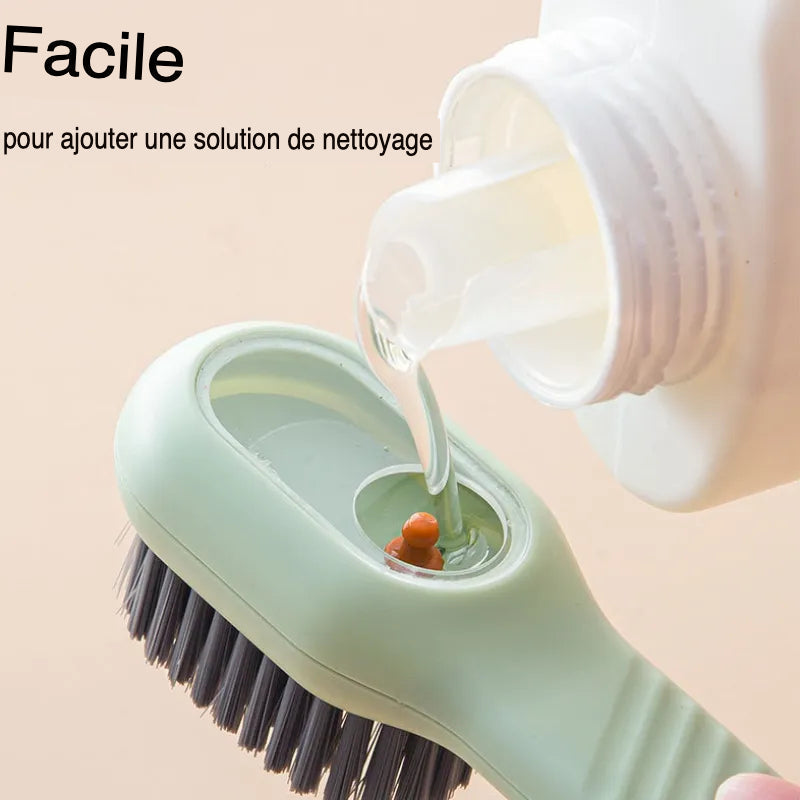 Brosse à linge avec distributeur intégré – verte – image 7