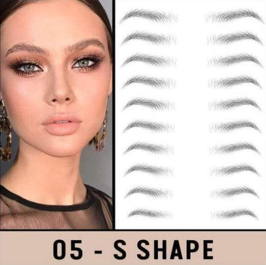Décalcomanies temporaires pour sourcils
