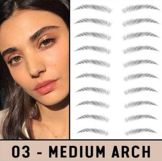 Décalcomanies temporaires pour sourcils