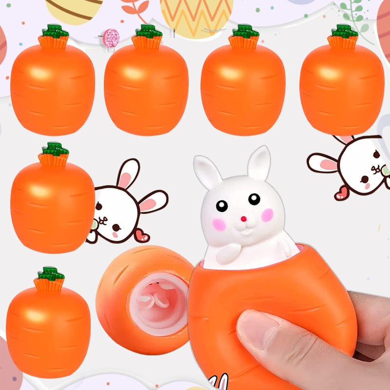 Jouets souples à presser en forme de lapin, lot de 2