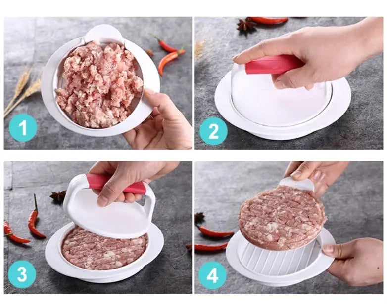 Presse à steaks hachés antiadhésive en plastique