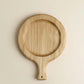 Plateau de service rond en bois de châtaignier – image 8