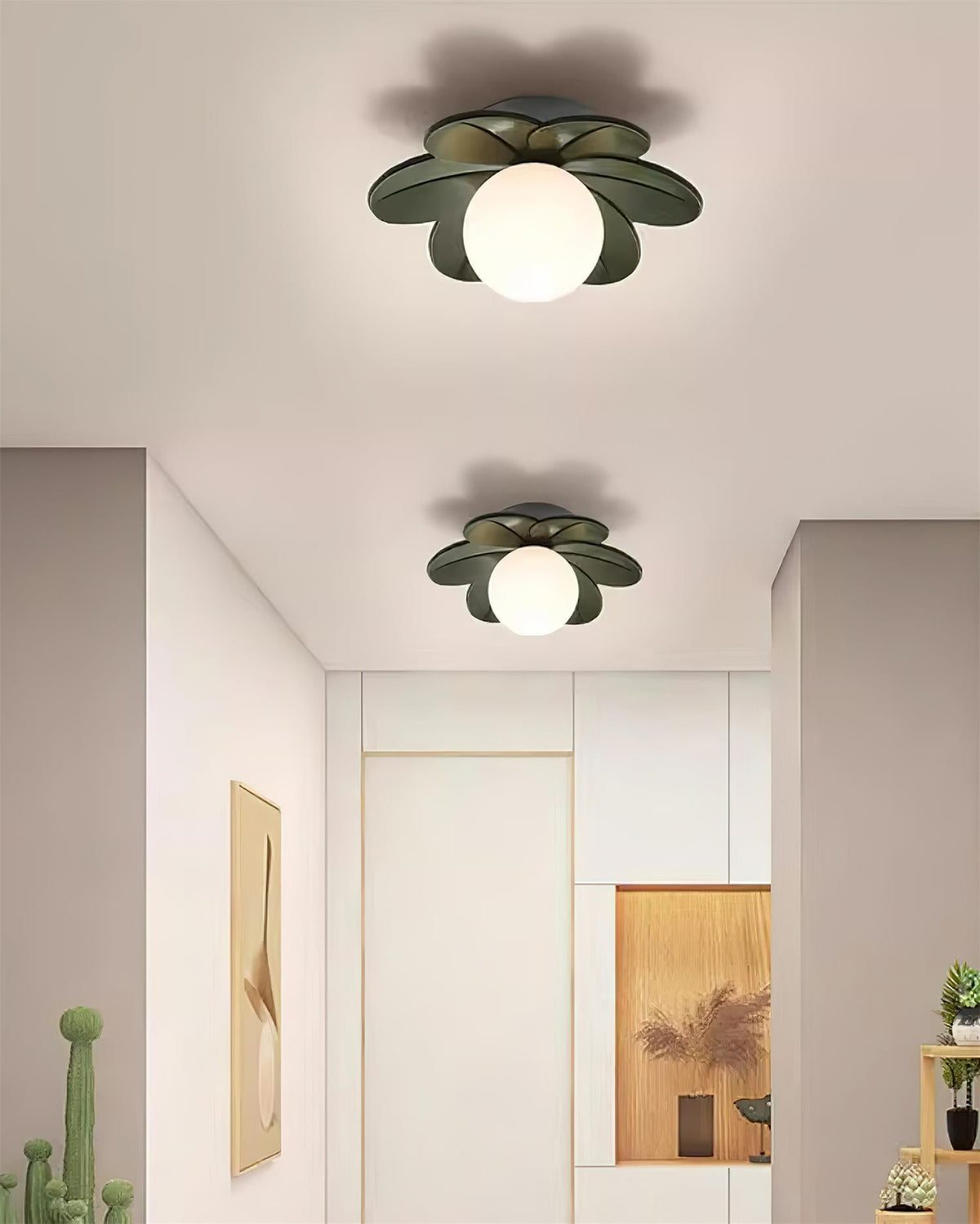 Plafonnier décoratif à douille G9, 24 × 13 cm