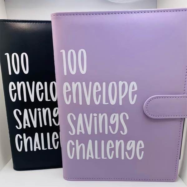 Classeur de budget A5 avec 100 enveloppes numérotées