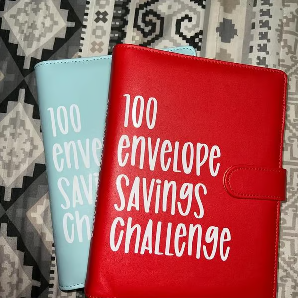 Classeur de budget A5 avec 100 enveloppes numérotées