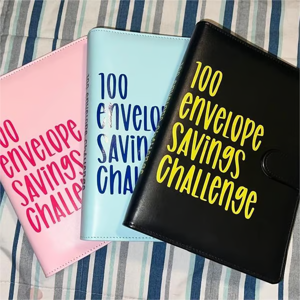 Classeur de budget A5 avec 100 enveloppes numérotées