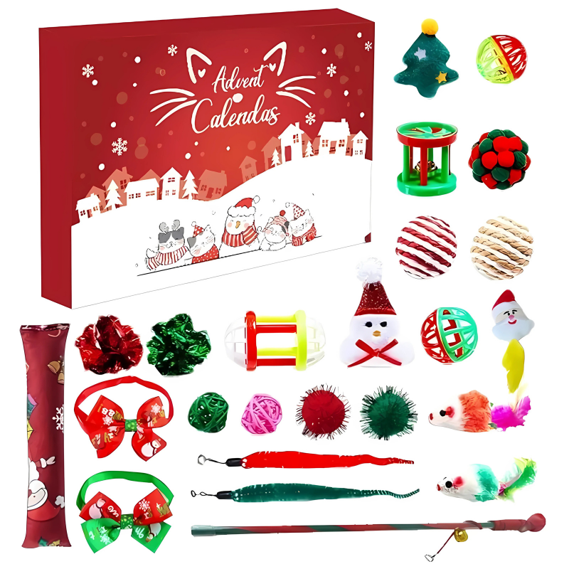 Calendrier de l Avent Chien Chat - Jouets Surprise x24 - image 1
