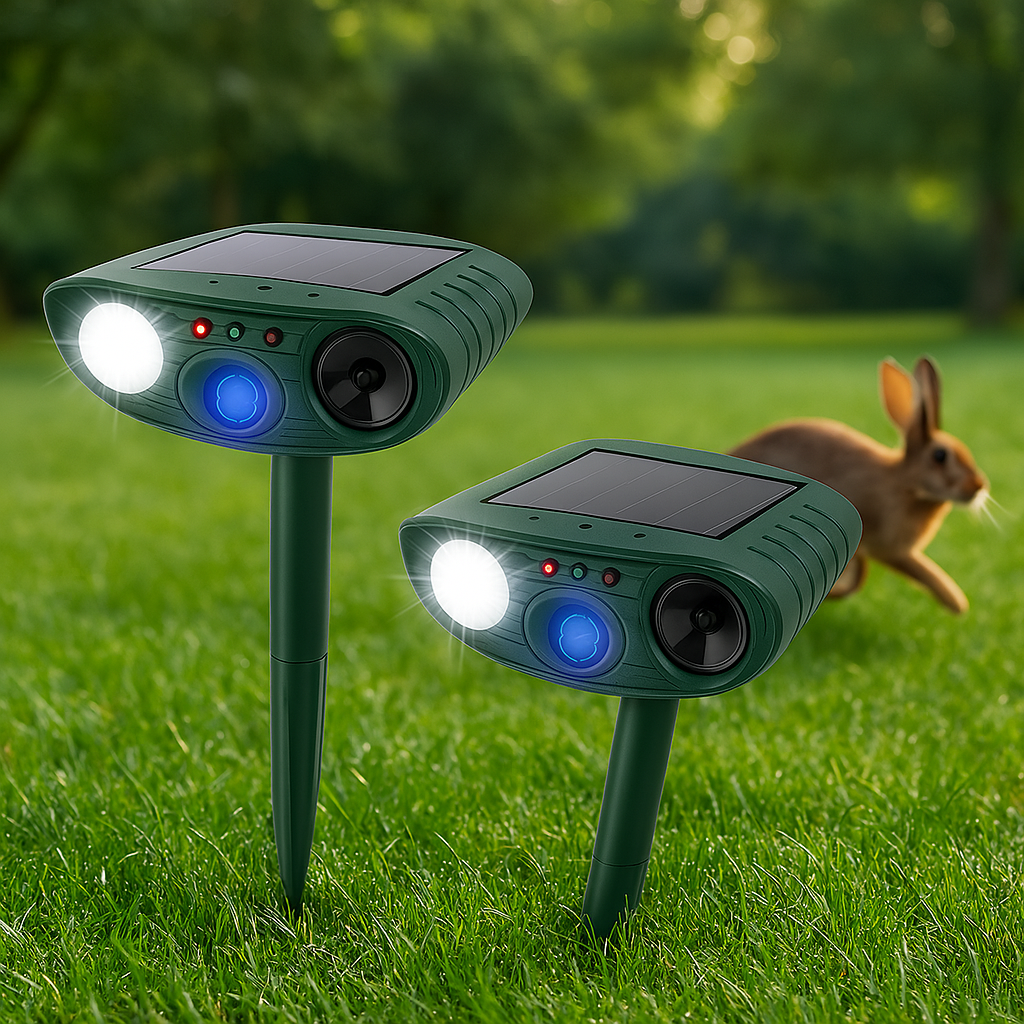 Répulsif solaire de jardin à fréquence réglable