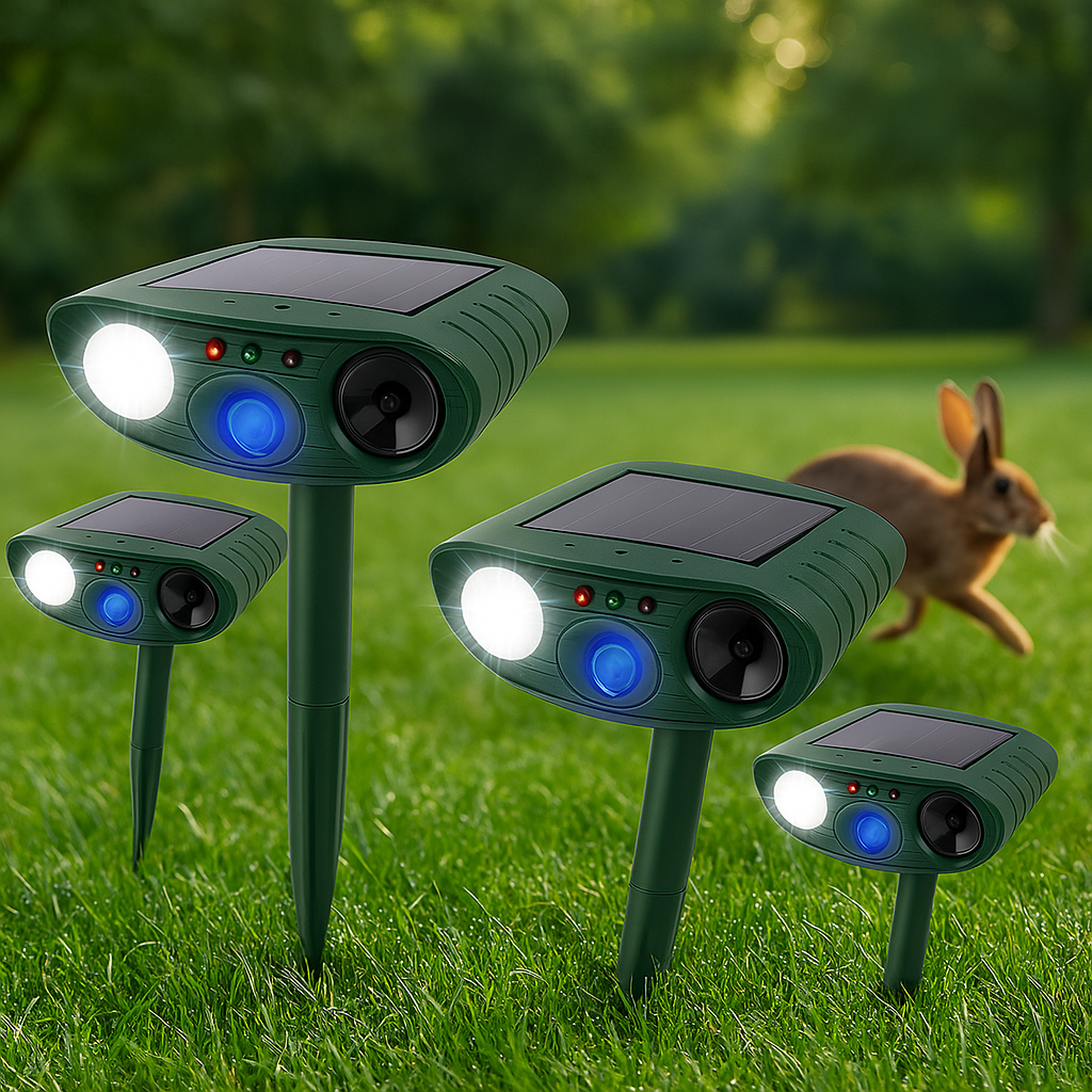 Répulsif solaire de jardin à fréquence réglable