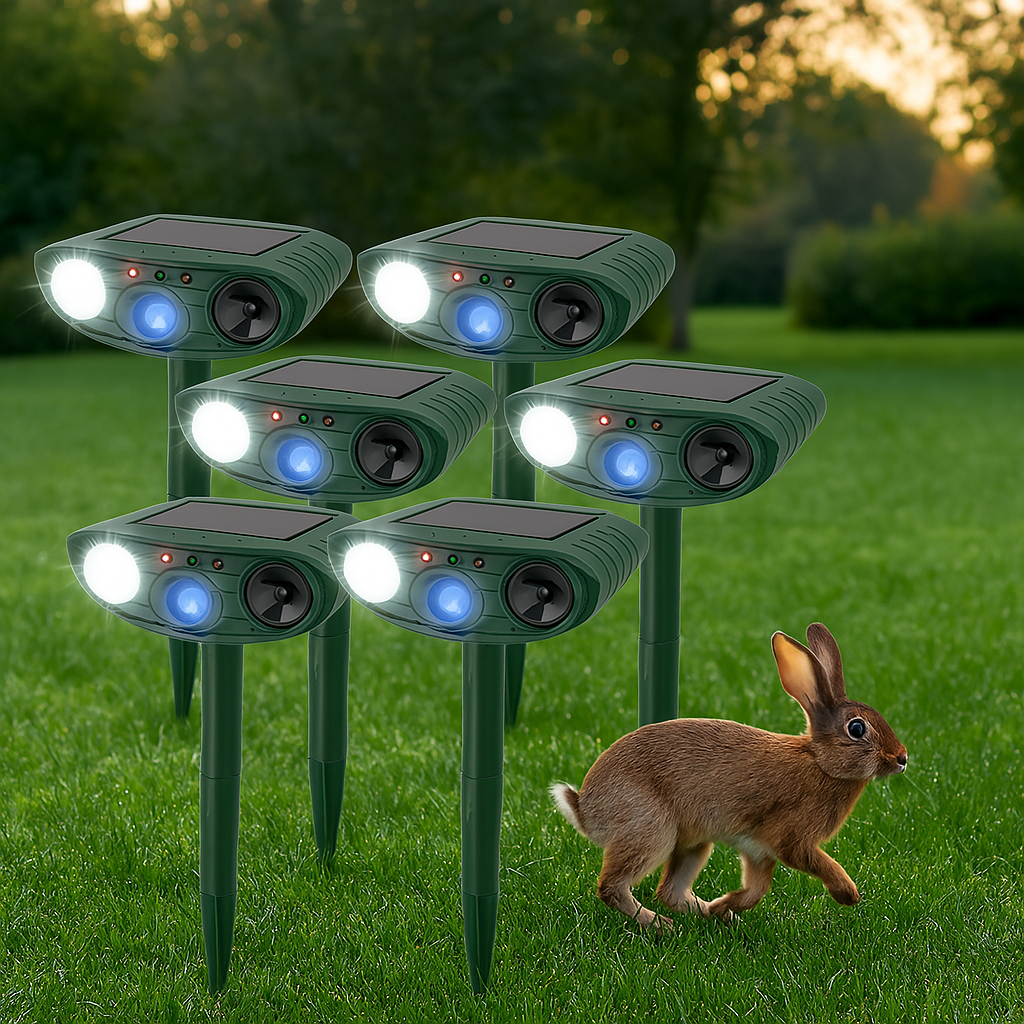 Répulsif solaire de jardin à fréquence réglable