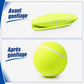 Felineau Balle de Tennis Géante XXL pour Chien — Diamètre 24 cm