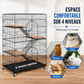 Felineau Cage Intérieure pour Chat — Volière 4 Niveaux avec Accessoires