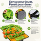 Felineau Tapis de Fouille Chien et Chat, Jouet Interactif Anti-Glouton en Polaire pour Friandises et