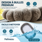 Felineau Hamac de Fenêtre pour Chat Pliable avec Ventouses Renforcées et Housse Réversible